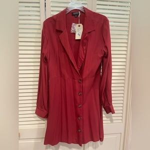NWT Audrey Boutique Blazer Dress, Button down, size M